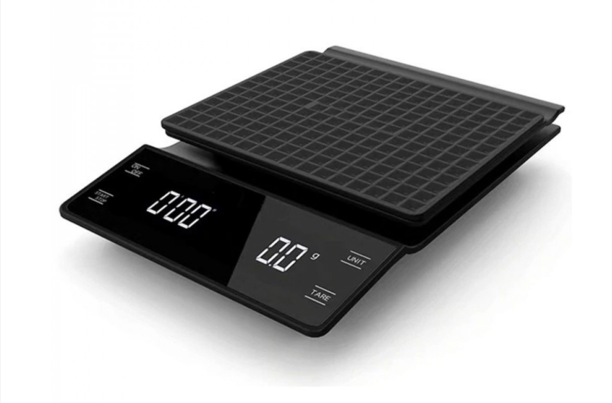 Digital scale with LED touch screen